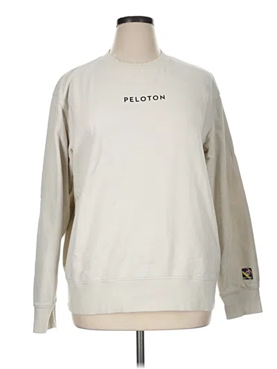 Pre-owned Peloton Sweatshirt In Ivory