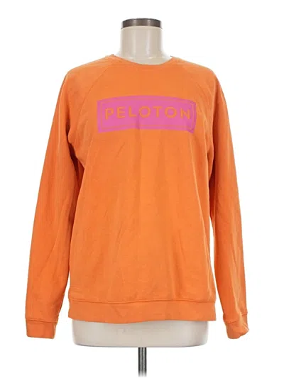 Pre-owned Peloton Sweatshirt In Orange