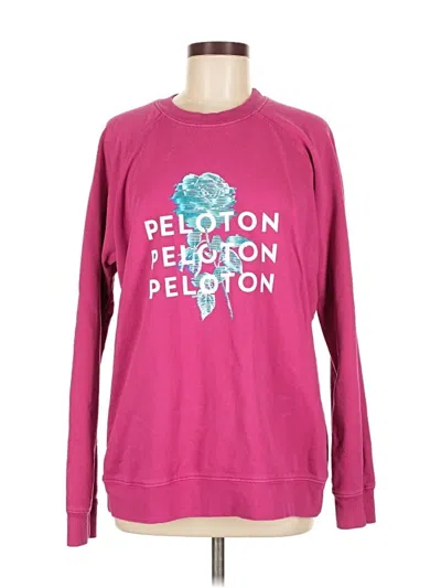 Pre-owned Peloton Sweatshirt In Pink