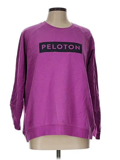Pre-owned Peloton Sweatshirt In Purple