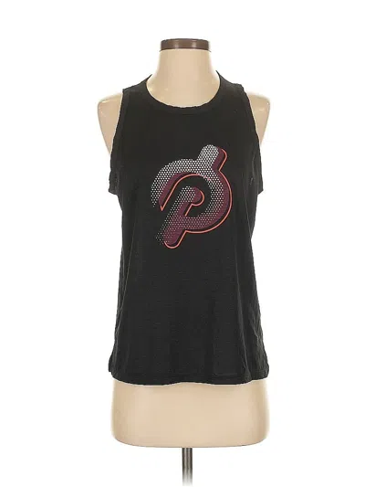 Pre-owned Peloton Tank Top Black Halter Neckline Tops