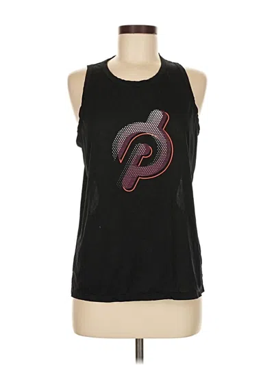 Pre-owned Peloton Tank Top Black Halter Neckline Tops