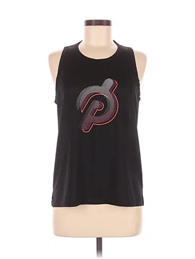 Pre-owned Peloton Tank Top Black Halter Neckline Tops