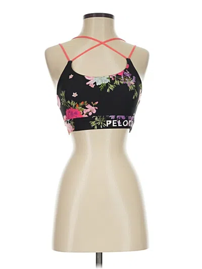 Pre-owned Peloton Tank Top Black Halter Neckline Tops
