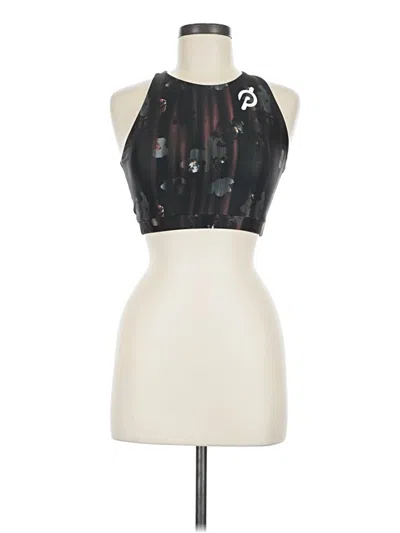 Pre-owned Peloton Tank Top Black Halter Neckline Tops