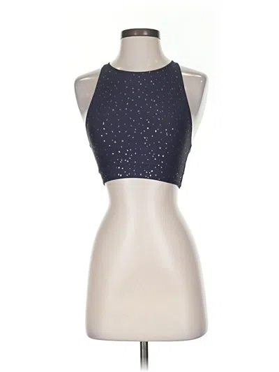 Pre-owned Peloton Tank Top Blue Halter Neckline Tops