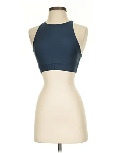 Pre-owned Peloton Tank Top Blue Halter Neckline Tops