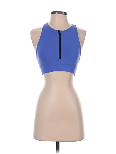 Pre-owned Peloton Tank Top Blue Halter Neckline Tops