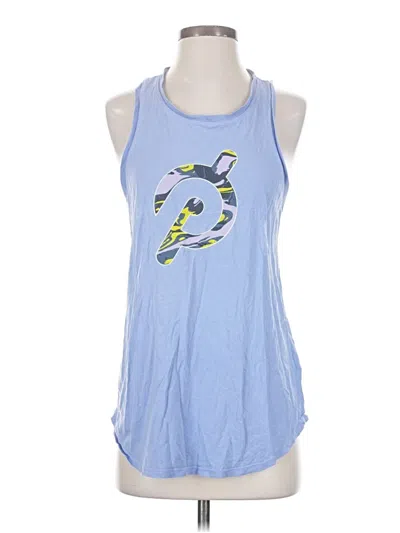 Pre-owned Peloton Tank Top Blue Halter Neckline Tops
