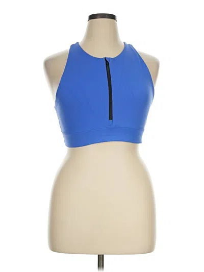 Pre-owned Peloton Tank Top Blue Halter Neckline Tops