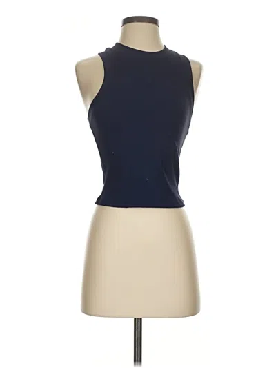 Pre-owned Peloton Tank Top Blue Halter Neckline Tops