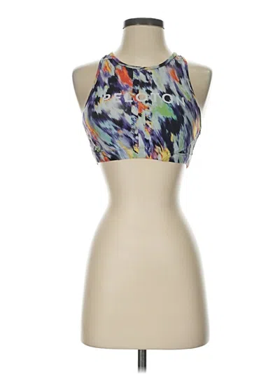 Pre-owned Peloton Tank Top Blue Halter Neckline Tops