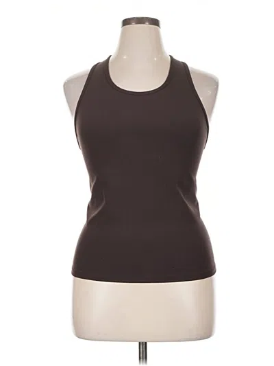 Pre-owned Peloton Tank Top Brown Halter Neckline Tops