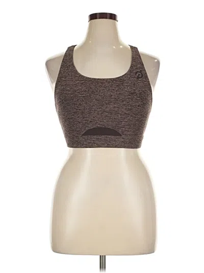 Pre-owned Peloton Tank Top Brown Halter Neckline Tops