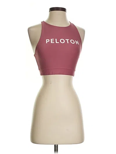 Pre-owned Peloton Tank Top Burgundy Halter Neckline Tops