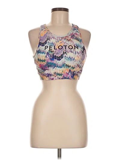 Pre-owned Peloton Tank Top Gold Halter Neckline Tops