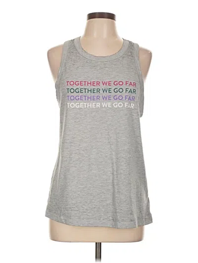 Pre-owned Peloton Tank Top Gray Halter Neckline Tops