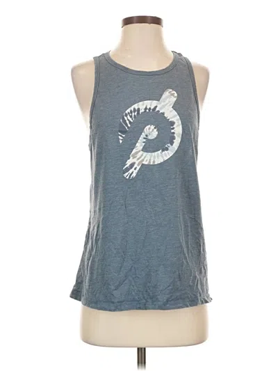 Pre-owned Peloton Tank Top Gray Halter Neckline Tops