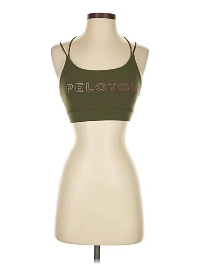 Pre-owned Peloton Tank Top Green Halter Neckline Tops