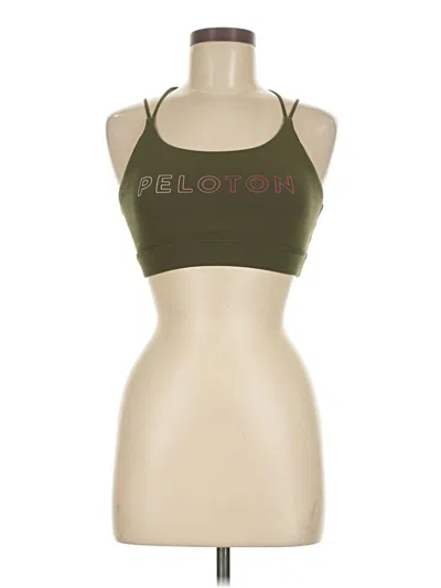 Pre-owned Peloton Tank Top Green Halter Neckline Tops