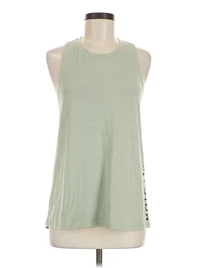 Pre-owned Peloton Tank Top Green Halter Neckline Tops