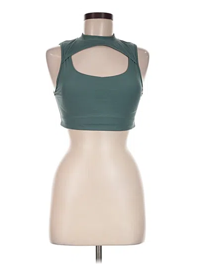 Pre-owned Peloton Tank Top Green Halter Neckline Tops