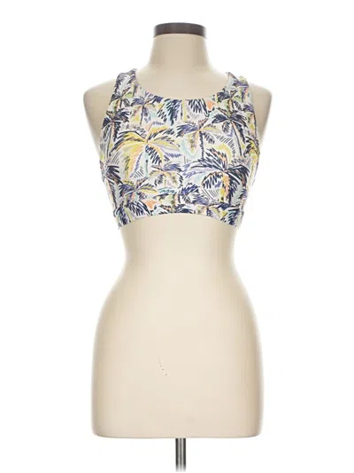 Pre-owned Peloton Tank Top Ivory Halter Neckline Tops