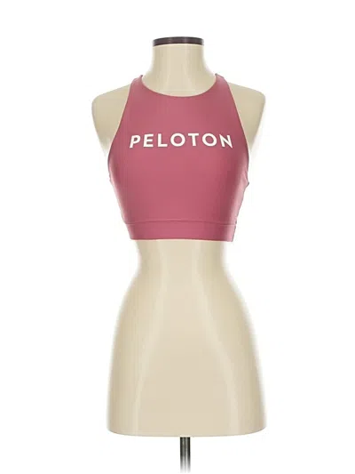 Pre-owned Peloton Tank Top Pink Halter Neckline Tops