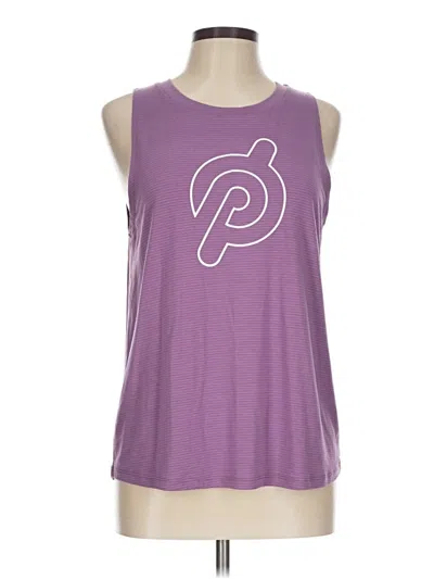 Pre-owned Peloton Tank Top Purple Strapless Neckline Tops
