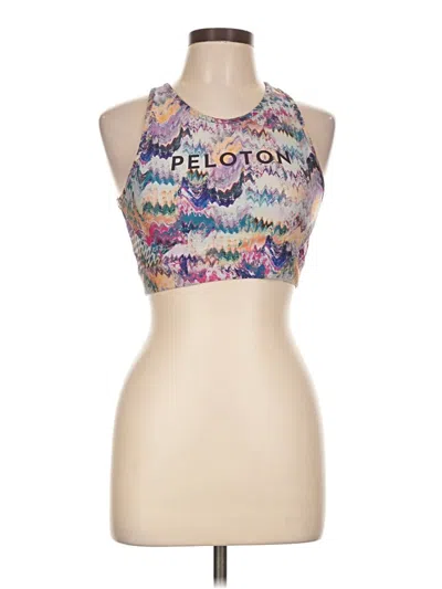 Pre-owned Peloton Tank Top Tan Halter Neckline Tops