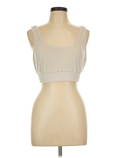 Pre-owned Peloton Tank Top Tan Strapless Neckline Tops