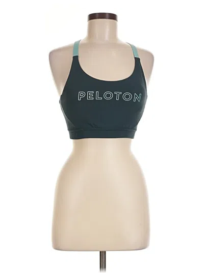 Pre-owned Peloton Tank Top Teal Halter Neckline Tops
