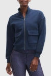 Peloton Tech Double Knit Full Zip In Deep Navy