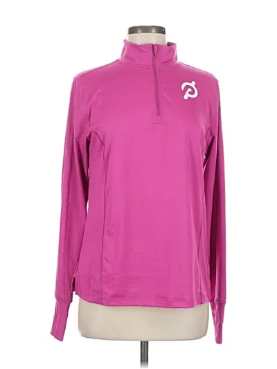 Pre-owned Peloton Track Jacket In Pink
