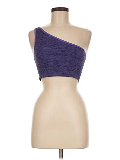 Pre-owned Peloton Tube Top Purple One Shoulder Neckline Tops