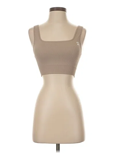 Pre-owned Peloton Tube Top Tan Strapless Neckline Tops