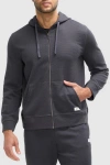 Peloton Waffle Full Zip Hoodie In Slate