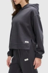 Peloton Waffle Snap Pull Over Hoodie In Slate