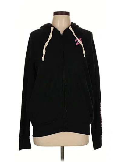 Pre-owned Peloton Zip Up Hoodie In Black