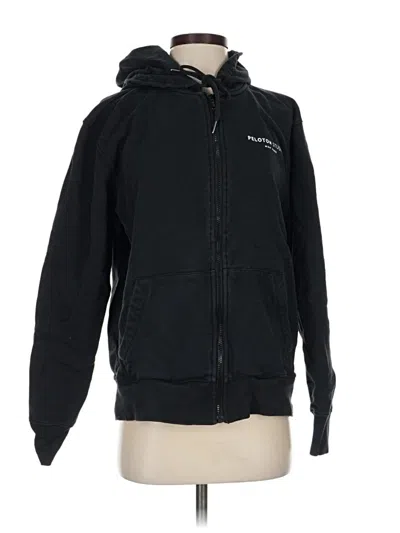 Pre-owned Peloton Zip Up Hoodie In Black