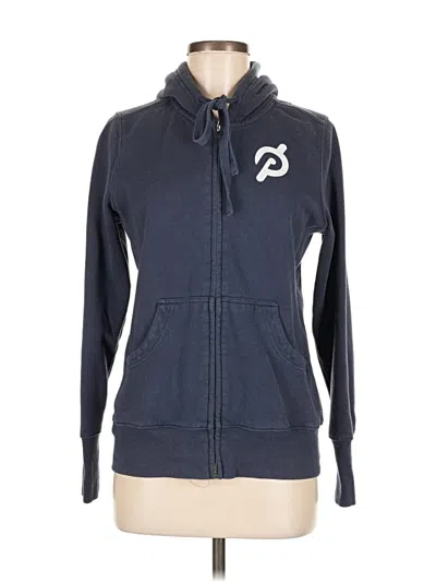 Pre-owned Peloton Zip Up Hoodie In Blue