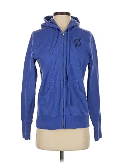 Pre-owned Peloton Zip Up Hoodie In Blue