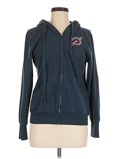 Pre-owned Peloton Zip Up Hoodie In Blue