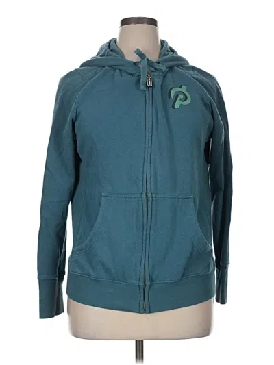 Pre-owned Peloton Zip Up Hoodie In Blue