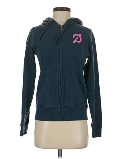 Pre-owned Peloton Zip Up Hoodie In Blue