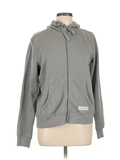 Pre-owned Peloton Zip Up Hoodie In Gray