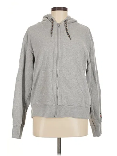 Pre-owned Peloton Zip Up Hoodie In Gray