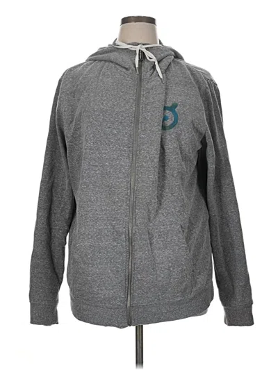 Pre-owned Peloton Zip Up Hoodie In Gray