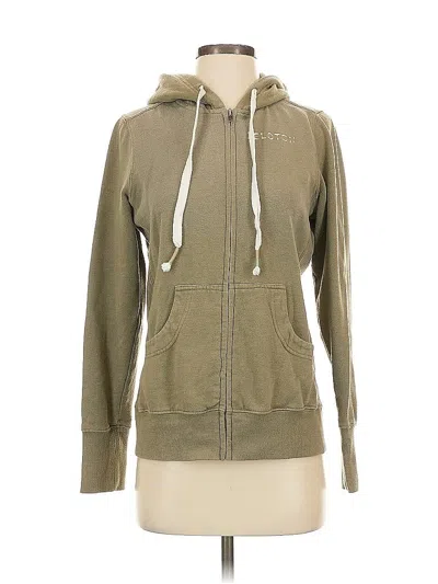 Pre-owned Peloton Zip Up Hoodie In Green