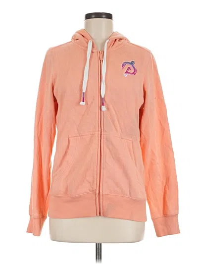 Pre-owned Peloton Zip Up Hoodie In Pink